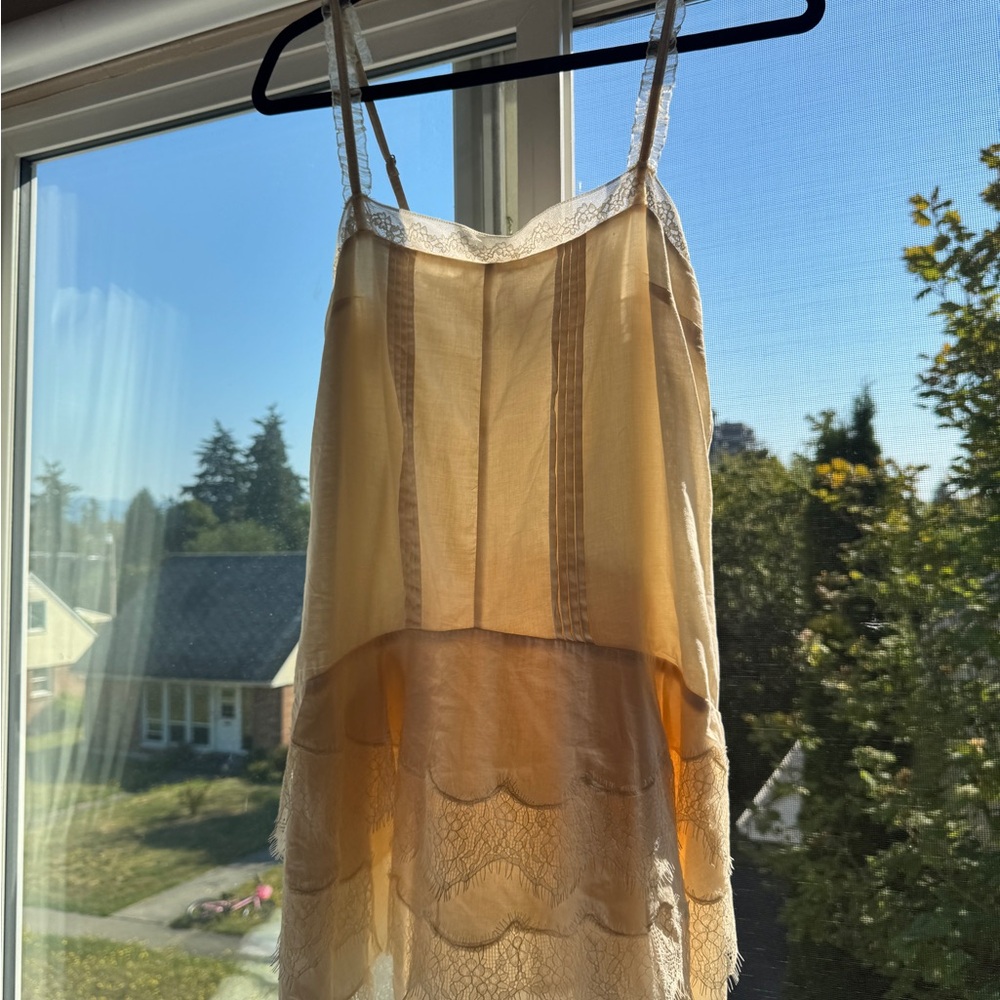 Reformation Cream Lace Mini Dress - Picture 3 of 3
